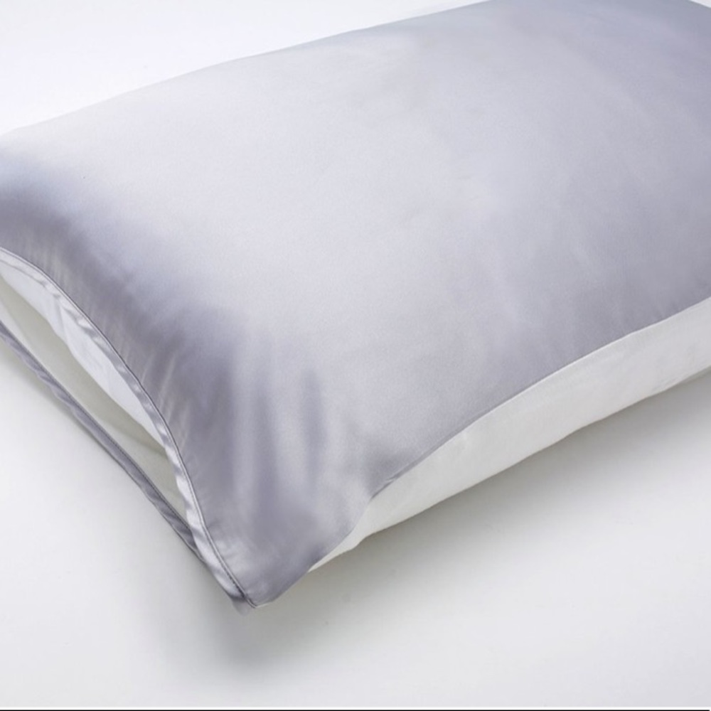 Silked Grey Satin Pillow Sleeve NWT